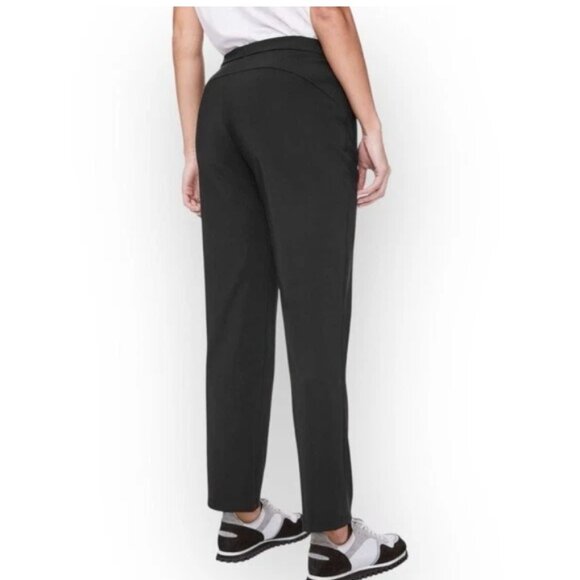 Lululemon Women's on the Move Black Travel Work Pants Stretch Comfort Sz X8 - Picture 3 of 12